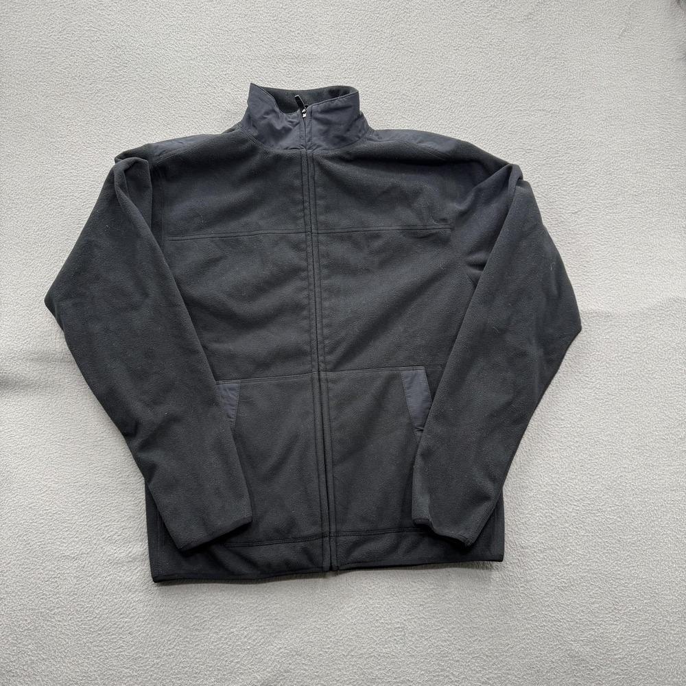 Proof Jacket Mens XS Black Fleece Full Zip Stand Collar Pockets Casual Wear‎